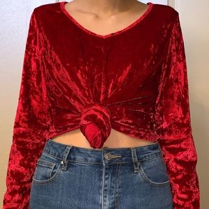 red velvet long sleeve